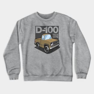 D100 - 1976 (Light Gold) Crewneck Sweatshirt